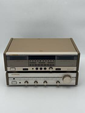 Sc-80u Marantz Sd725u Vintage Stereo Receiver And Double Cassette Deck Player Rare
