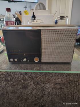 20-1002 Mercury Vintage Portable Cassette Tape Recorder Model Untested