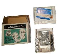 12-117 Midland Vintage Portable Cassette Recorder Model# With Untested