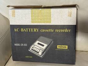 Cr-203 Milovac Vintage Cassette Recorder Player Works In The Box