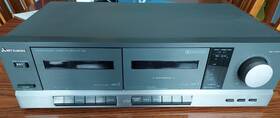 Dt-102 Mitsubishi Stereo Double Cassette Deck Works Some - Repair Or Parts