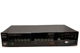 Dt-76 Mitsubishi Vintage Stereo Double Cassette Deck- Power Tested Only- As Is