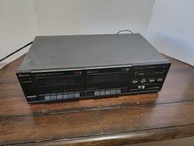 Dt-77 Mitsubishi Vintage Stereo Double Cassette Deck Read
