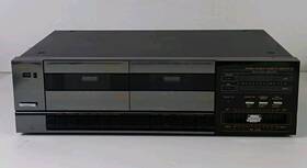 Dt-78 Mitsubishi Vintage Stereo Double Cassette Deck Player For Parts Or Repair