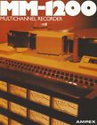 Mm-1200 Ampex Multichannel Recorder Sales Brochure Original