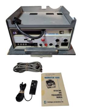 Narrator-1000 Montage Productions Inc Vtg Narrator For Cassette Tapes And Slides