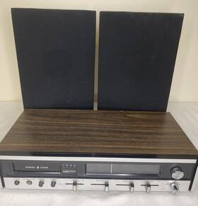 6206a Montgomery Ward Airline Gen 8 Track Audio Cassette Player With 2 Speakers