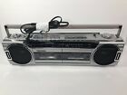 Mw700 Sanyo Vintage Amfm Stereo Double Cassette Recorder Dubbing Player Boombox