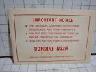 N-33h Rek-o-cut Rondine N33h Rek-o-kut