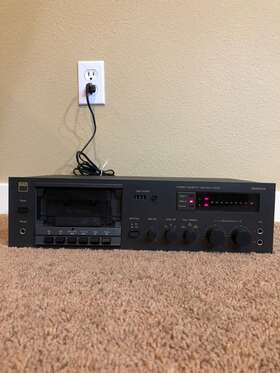 6050c Nad Vintage Stereo Cassette Tape Deck For Parts Or Repair Clean