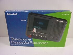 43-273 New Radio Shack Telephone Cassette Recorder Factory Complete Open Box