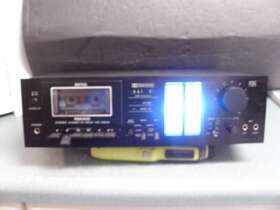 Nd-390ii Nikko Cassette Deck Nd-390 Ii Working Perfect Custom Blue Led Lights Added