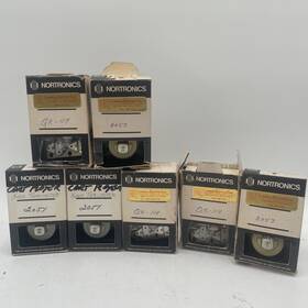 Qk114 Nortronics Lot Of 7 Advance Technology Magnetic Heads Mount Assembly Vintage Nos