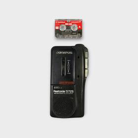Olympus S725 Pearlcorder Auto Reverse Microcassette Recorder W Mc-60 Tape Tested