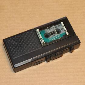 S907 Olympus One Tested Pearlcoder Microcassette Recorder Made In Japan