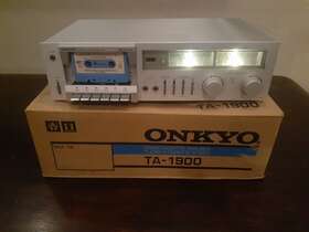 Ta-2025 Onkyo Vintage 1980s Ta 1900 2 Head Stereo Cassette Tape Deck And Box -needs Repair