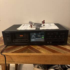 Ta-2027 Onkyo Vintage Cassette Deck With Manual Incredible Condition Works