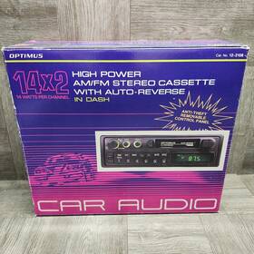 12-2108 Optimus Stereo Dash Cassette In Box Unused Vintage 1996 High Power