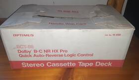 Optimus 14-656 Sct-88 Dolby B-c Nr Hx Pro Auto-reverse Stereo Cassette Tape Deck New