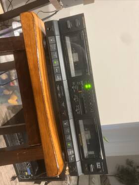 Sct-39ng Optimus Sct-37 High Speed Dubbing Stereo Cassette Deck Hx Pro Not Tested