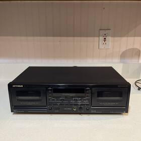Sct-55 Optimus Vtg Stereo Cassette Tape Deck Recorder Tested And Works 1994