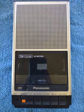 Ec1-26898 Panasonic Vintage Slimline Tape Recorder Ec1 26898 Battery Tested - No Cord