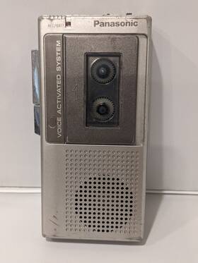 Rn-109a Panasonic Vintage Micro Cassette Recorder 2 Speeds Tested Needs Work