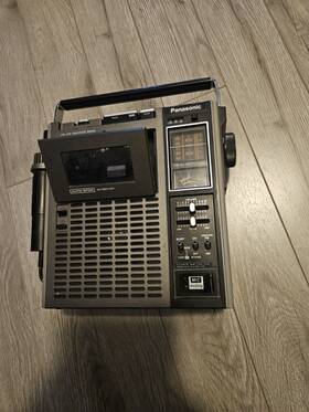 Rq-454s Panasonic Am/fm Mic Weather Band Radio Tape Player Recorder
