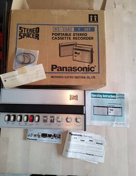 Rs-264s Panasonic Music Cassette Tape Player Stereo Spacer Recorder