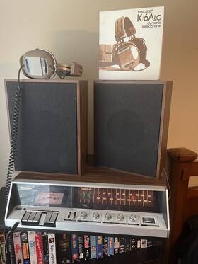 Panasonic Rs-2815 Vtg Late 70s Am/fm Stereo Cassette With Speakers And Koss K/6alc