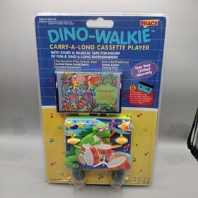 Phace Toys 025992088027 Dino-walkie Carry-along Cassette Player Walkman 1994 Brand New