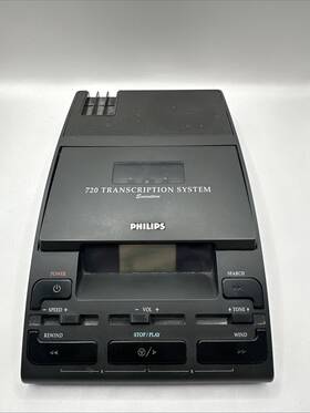 Philips 0720 720 Transcription System Executive Lfh Not Tested Turns On