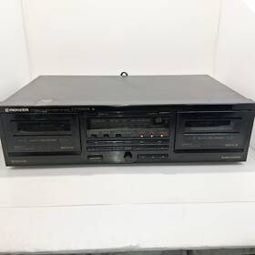 Pioneer Ct-w35or Stereo Double Cassette Tape-for Parts Or Repair/one Side Works