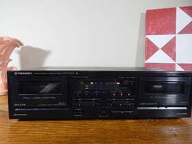 Ct-w451r Pioneer Stereo-double Cassette Deck-ct-w451r With Orig. Box Mint Tested
