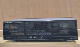 Ct-w79 Pioneer Vintage Elite Stereo Double Cassette Deck Tested Rec Side Works