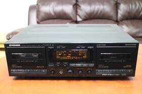 Ct-w850r Pioneer Dual Deck Stereo Cassette Player Dolby B-c Nr Hx Pro 1354