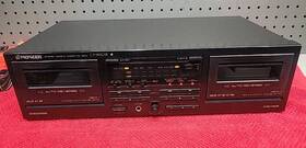 Mi3917742 Pioneer Vtg Stereo Double Cassette Deck Ct-w5o1r Powers On