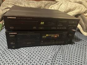 Pioneer Pd-4050 Vintage 1980s Cd Player And Cassette Stereo Ct-s600 Working