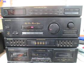 Rx-731 Pioneer Receiver Double Cassette Deck Vtg Radio Tested And Working