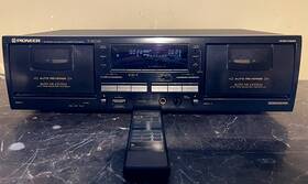 T-w01r Pioneer Dual Cassette Deck Auto Nr System-japanse Made-absolute Mint