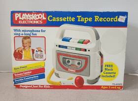 76574 Playskool Vintage Electronics Cassette Tape Player Recorder For Parts Or Repair
