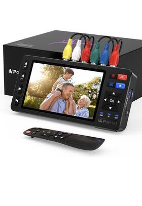 Portta Vd22p Vhs To Digital Converter With 5 Inch Hd Screen