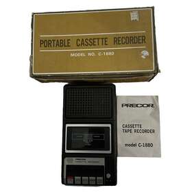 C-1880 Precor Portable Cassette Recorder Model No. Works