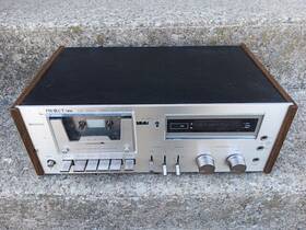 Fld-3500 Project One Vintage Cassette Deck Player Works Silver Face Wood 1970s