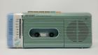 Qt-5 Bl Sharp Radio Cassette Player Recorder Blue Vintage