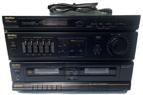 Cr-71 Quasar Dual Cassette Deck Stereo Amplifier Cr71 Hi-fi Audio System - Works