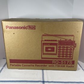 517s Rare Vintage Panasonic Rq 1975 Tape Player Radio Used In Box
