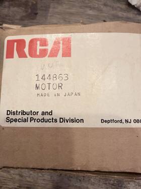 Rca 144863 Vintage Vhs Drum Motor Assembly Selectavision Vcr Servo Head