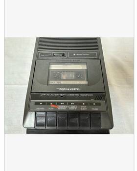 14-1053a Realistic Ctr-73 Ac Or Battery Cassette Tape Player Recorder Working
