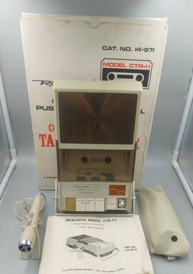 Ctr-11 Realistic 14-871 Compact Cassette Tape Recorder Full Feature Push-button Control